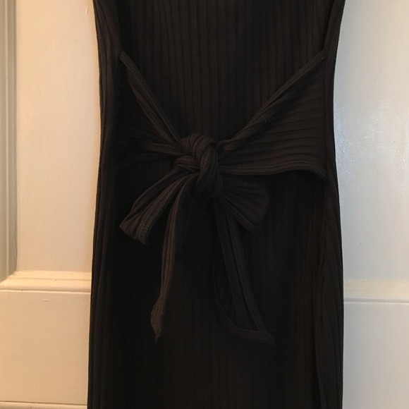 Square Neck Meshki Dress - Valencia Tie Midi Dress - Picture 5 of 8